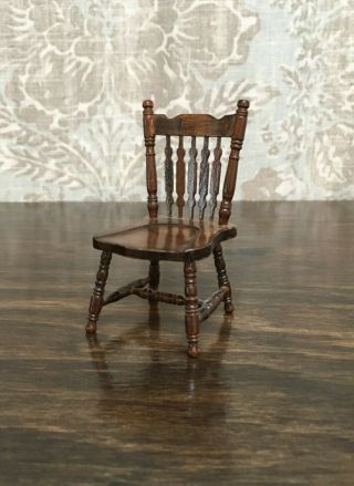1/12 Dollhouse Miniature Colonial - Style Side Chair