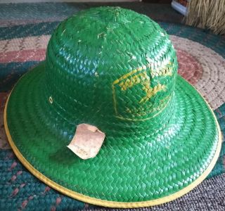 Very Rare 1940s - 50s John Deere Straw Safari Hat.  L@@k