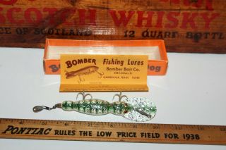 Vintage Bomber Lure Waterdog Christmas Trees Color Glitter