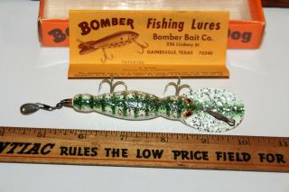 Vintage Bomber Lure Waterdog Christmas Trees Color Glitter 2