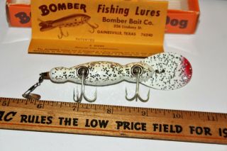 Vintage Bomber Lure Waterdog Christmas Trees Color Glitter 3