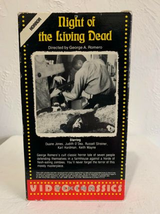 Rare Night Of The Living Dead - Viking Video Classics Vhs 1986