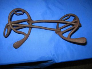 Antique Hand Forged Iron Horse Bit Rare Old Horse Tack Carriage