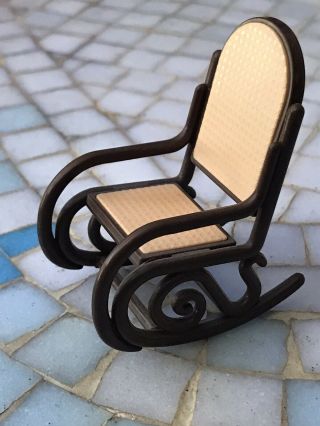 Tomy Vintage Plastic Doll House Rocking Chair