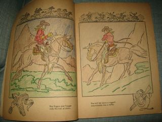 Rare Roy Rogers & Trigger Coloring Book - 2