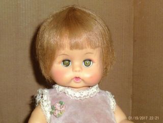 Vintage 11 In.  Soft Vinyl Jointed Effanbee Doll