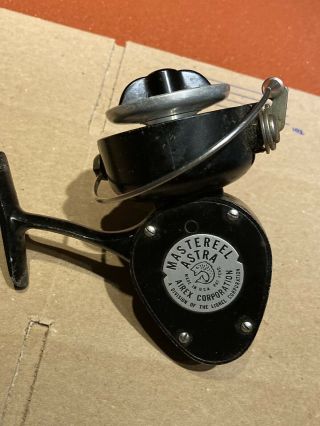 Vintage Mastereel Astra Open Face Spinning Reel.  Usa