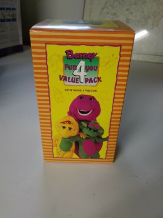 Barney Fun 4 You Value Pack VHS Boxset 1998 Rare 2