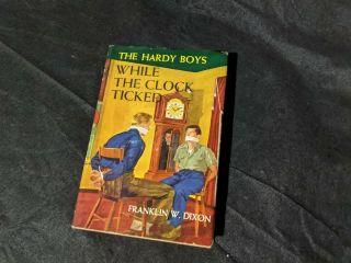 Vtg Rare Hardy Boys Book While The Clock Ticked 11 Franklin Dixon 1932 Defect