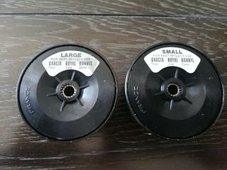 2 Mitchell Spinning Reel Capacity Spools " Style 3 " With Cases