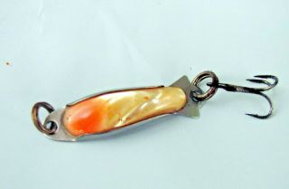 Vintage Fishing Lure - Mop - Mother Of Pearl - Abalone Shell - Spoon Jig