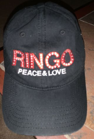 Rare Ringo Star Peace & Love Concert Baseball Cap Otto Hats The Beatles
