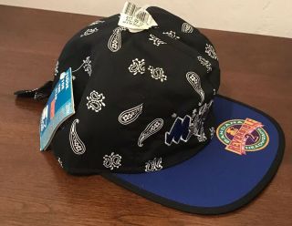 Vintage Starter Orlando Magic Bandana Reversible Hat 90s Rare Blue Nba Nwt Nos