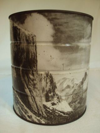 Rare Ansel Adams Hills Brothers 1969 Limited Edition Coffee Can Yosemite Winter