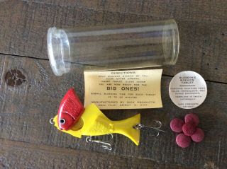 Rare Dick Products Bleeding Minnow Lure Made In MI Circa 1950s 2