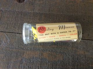 Rare Dick Products Bleeding Minnow Lure Made In MI Circa 1950s 3