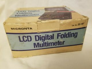 Vintage Micronta LCD Digital Folding Multimeter 22 - 187 2
