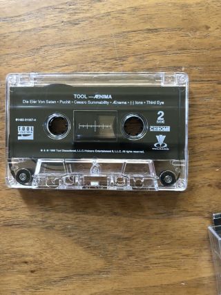 TOOL AENIMA Cassette Tape 1996 Volcano US PRESS Rare 3