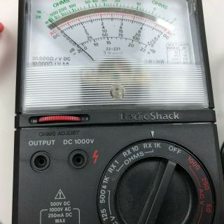 Vintage Radioshack 22 - 221 Multimeter 18 - Range Multitester 3