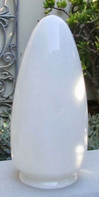 Unusual Vintage Art Deco Glass Lamp Light Shade White Conical
