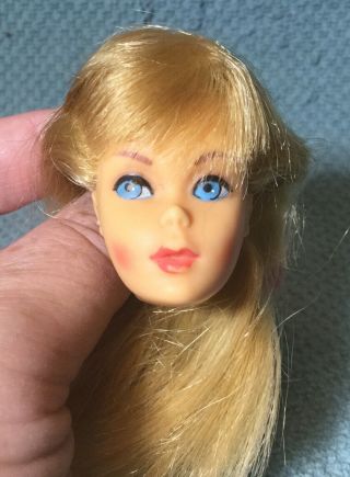 Vintage Blonde Barbie Doll Head Needs Work