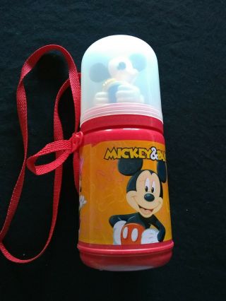Rare Vintage Mickey Mouse And Pals Character Head Thermos Pluto And Mini Mouse