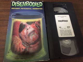 Disembodied Vhs Rare Horror Dead Alive Productions Slime City Brain Damage Oop