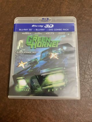 The Green Hornet (blu - Ray 3d/2d/dvd) - Rare,  Out Of Print - Like