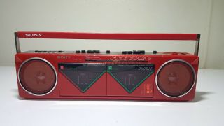 Rare Sony Cfs - W50 Am/fm Radio Dual Cassette Player Parts/repair