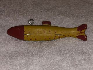 Vintage Arkansas Spotted Ice Spear Fishing Decoy Lure