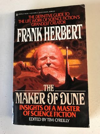 Maker Of Dune: Insights Of A Master Of Science Fiction By Frank Herbert Rare