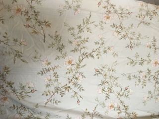 Rare Ralph Lauren Pair Floral King Pillow Shams Green Label Euc