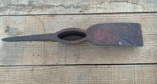 Vintage Antique 16” Pick Axe Grub Hoe Head No Handle Mining Tool