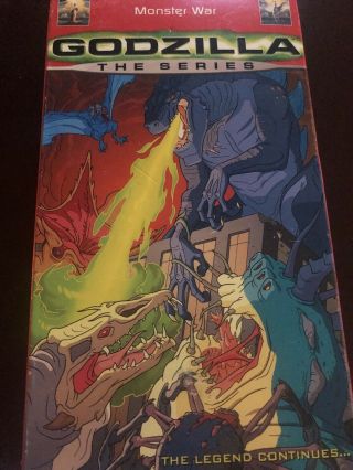 Godzilla The Series Monster War Vhs 1998 Rare