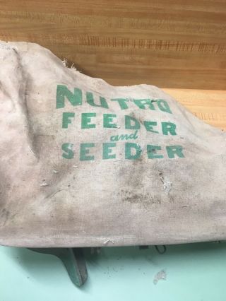 Antique Nutro Cyclone Seeder & Feeder Hand Crank Grass Seed Spreader