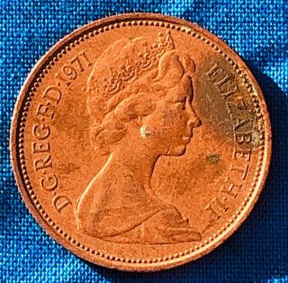 1971 2 P Pence Coin Extremely Rare Old Coin Vintage Collectors Uk