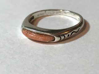 Old Vintage Antique Sterling Silver 925 Ring With Stone Size 6 L (@@) K