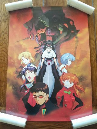 Rare Neon Genesis Evangelion 1997 Poster Japan Anime B2 Hideaki Anno