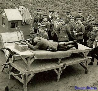 Port.  Photo: Rare German Elite Kraftfahrkorps Soldiers At Rifle Range Practice