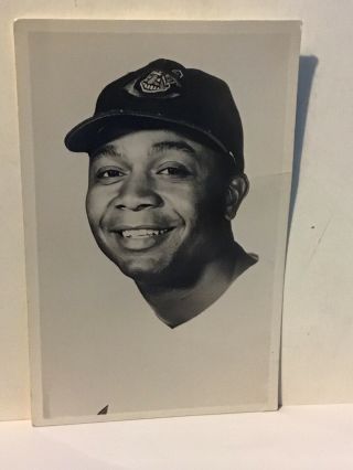 Rare Vintage Larry Doby Cleveland Indians 1955 Glossy Black & White Post Card