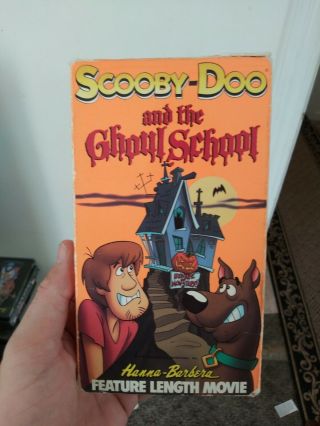 Scooby - Doo And The Ghoul School - Vhs Tape Slipcase - Rare Horror Cartoon Tape