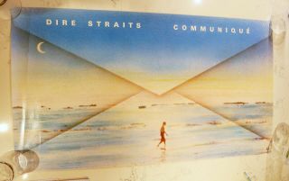 Rare Dire Straits Communique 1979 Promo Poster Large 35 " X 20 ",