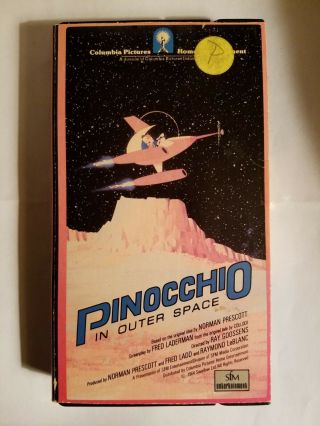 Pinocchio In Outer Space Vhs Rare Rca Cut Box