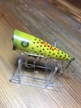 Vintage Fishing Lure Pico Lil Pop Tough Color Texas Bait
