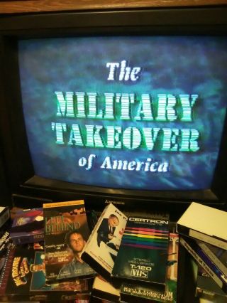 5 Pack Rare Vhs Military Takeover Of America 1 - 4 Donahue Militia 1994