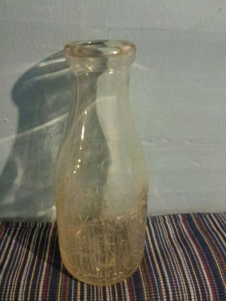 RARE EARLY MURPHY - WARD DAIRY CO.  Chicago - ILL.  QUART MILK BOTTLE With STARS 2