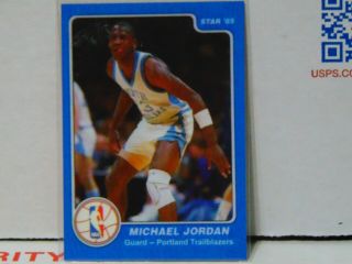 Star 85 Michael Jordan Rookie Card Error (trailblazers) Very Rare Psa?bgs?gma?