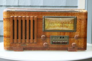 Rare Vintage Lafayette Am Tube Wood Radio - Model E - 189 - For Restoration