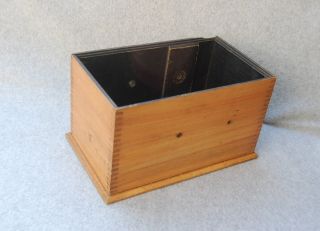 Kodak Film Developing Tank Box Wood Missing Lid and Parts Antique Darkroom Photo 2
