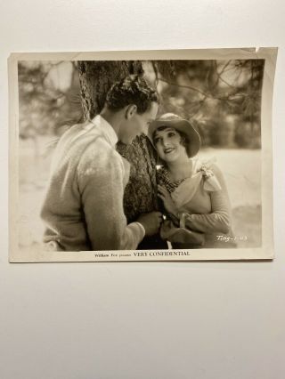 Rare Madge Bellamy Patrick Cunning Photo Silent Film 1926 “very Confidential”